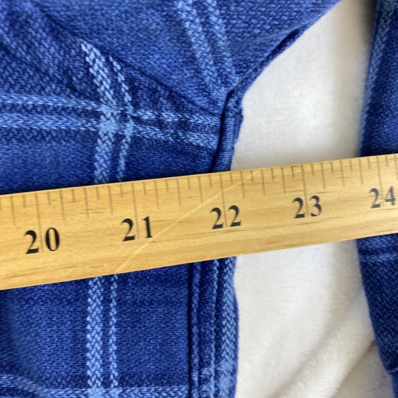 Polo Ralph Lauren Shirt Sz XL Blue Plaid Thick Cotton Relaxed Fit - Picture 11 of 14